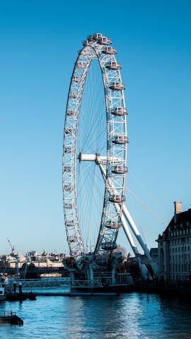 London Eye on a sunny day