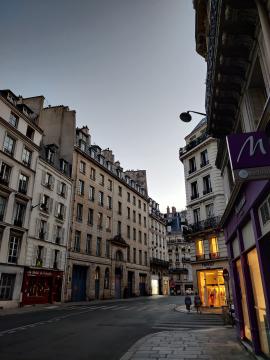 Twilight in summer Paris