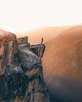 Me on a cliff in Yosemite.