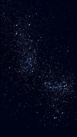 Beautiful Black Starry Background Material