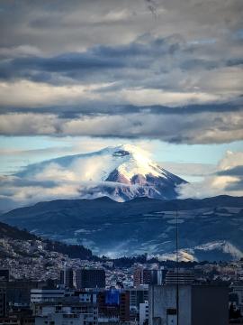 Volcan Cotopaxi from Quito,  Ecuador