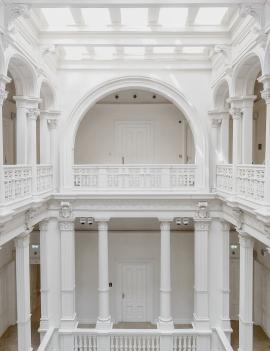 minimal white interior architecture building