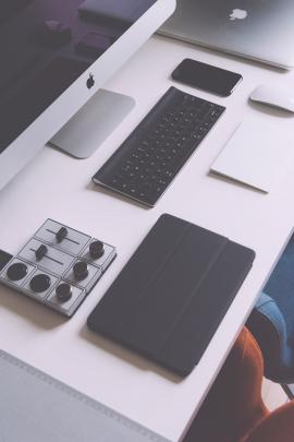 Gadgets on a desk