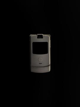 Motorola Razr on a black background