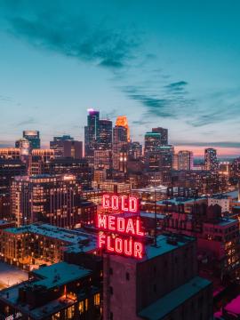 Neon city during sunset @nalty_photography on Instagram