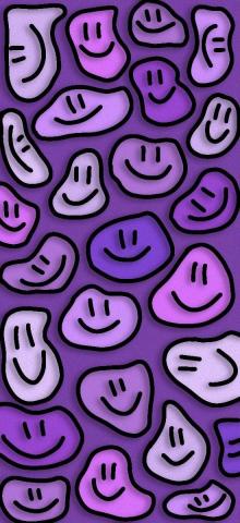Wallpaper purple smiles in 2022 Simple phone wallpapers, Retro wallpaper iphone, Phone wallpaper patterns