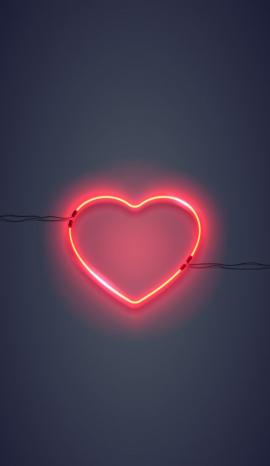 neon heart light #society6 #buyart #decor Art Print by Happy Home Artistry