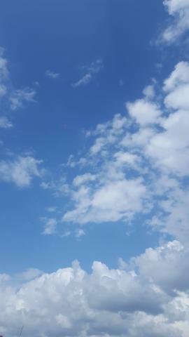 Plain blue sky