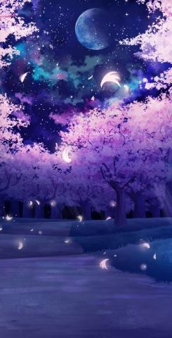 Landscape wallpaper, Dreamy artwork, Night sky wallpaper