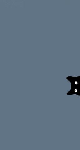 gato escuro Papeis de parede simples, Papel de parede vaporwave, Wallpaper de desenhos animados