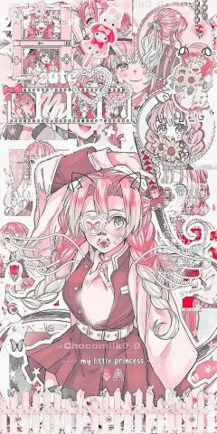 soft pink anime wallpaper