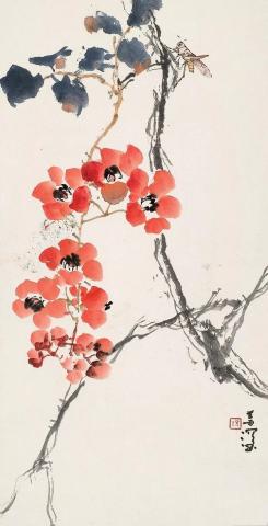 Flowers Chinesische japanische Tusche Malerei Chinese Japanese painting sumie painting
