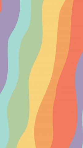 Phone wallpaper. 'muted rainbow coloured waves'