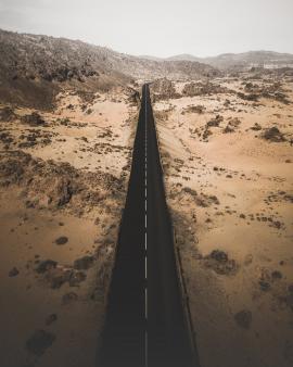 A desert road