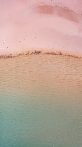 The beautiful pastel gradient of Applecross beach, Scotland. 