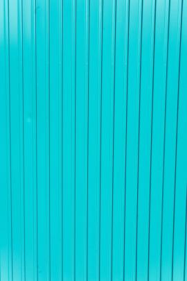 Blue corrugated iron