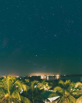 Gazing into the beautiful stars in San Pedro, Belize.