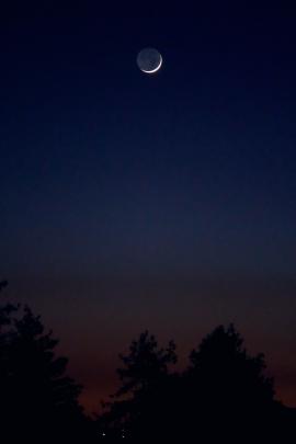 Crescent Moon at twilight
