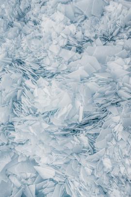 Shattered sheet of ice