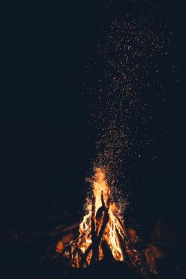 I cannot get tired of staring into a bonfire, it is just like magic trying to talk.