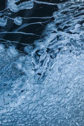 Ice on a lake