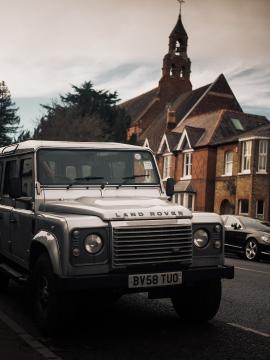 Moody Land Rover in UK