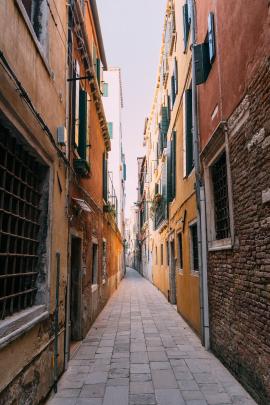 Narrow street of Venice