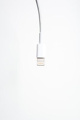 White USB cable