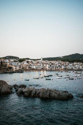 The Costa Brava coast of Calella.