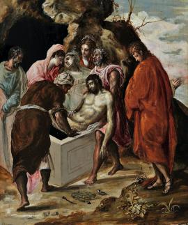 The Entombment of Christ by Greco. Provided by National Gallery - Alexandros Soutsos Museum.PD for Public Domain Mark 