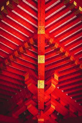 Japanese red shrine.