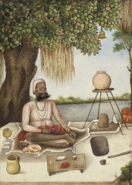 Tribes and Castes of India. 'Sannyasi’ a Saiva mendicant. Circa 1825