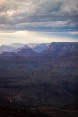 Cloudy day at the Grand Canyon