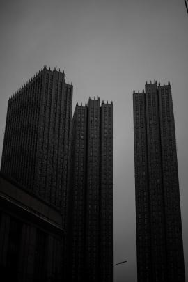 moody skyscrapers