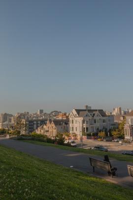 Golden Hour at the painted ladies in SF