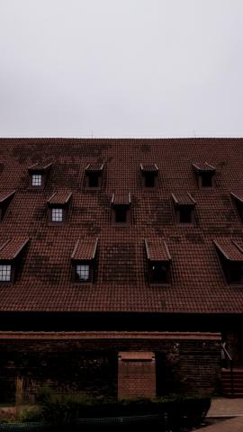 city building of the 19th century which is now used as a restaurant. Center of the old town of Gdansk. 