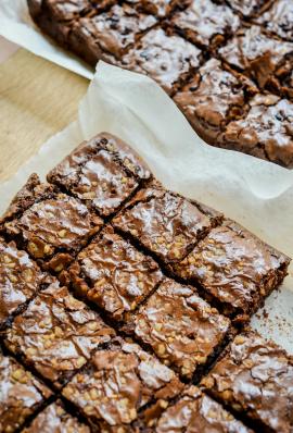 These brownies are moist, fudgey and chewy. Loved by all the kids I know and also adults :)