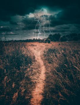 Very dramatic shot captured in Meath Ireland. We dont get lightning often in Ireland but when we do its very special.