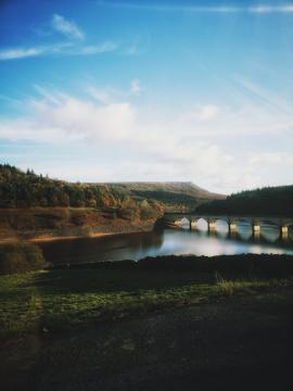 A shot of the beautiful Ladybower Reservoir located in Hope Valley, England. A gorgeous part of the Peak District National Park.