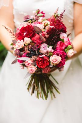 A vibrant bouquet