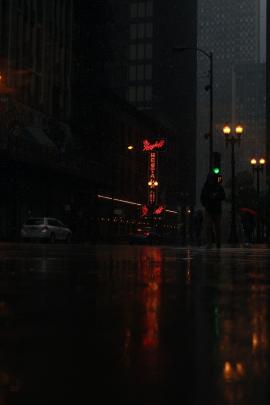 A moody shot of Chicago