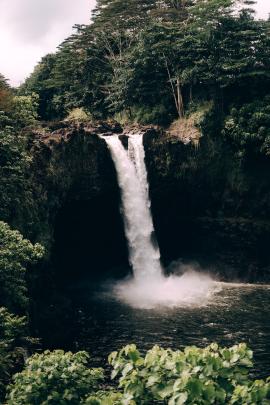 Beautiful Rainbow Falls in Hilo, Hawai'i.