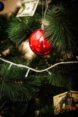 Christmas tree and balls