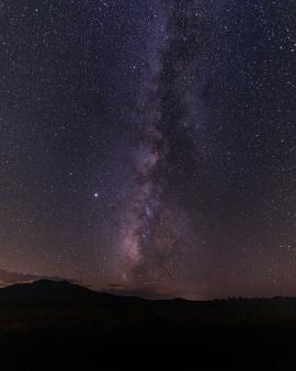 Starry night under the clear Flagstaff Sky