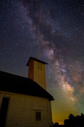 church and the milky way