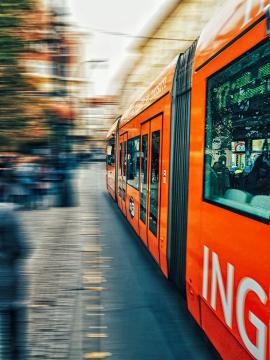 Orange Prague tram 🚋