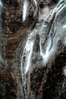 Ice texture on rocks