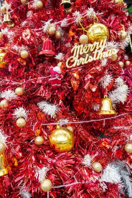 merry christmas tree in chiang mai, thailand
