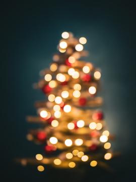 Christmas tree lights ( xmas tree lights bokeh )