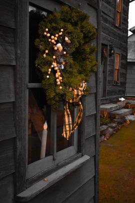 wreath in a village